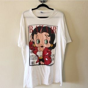 HARPERS BAZAAR VINTAGE BETTY BOOP OVERSIZED TEE